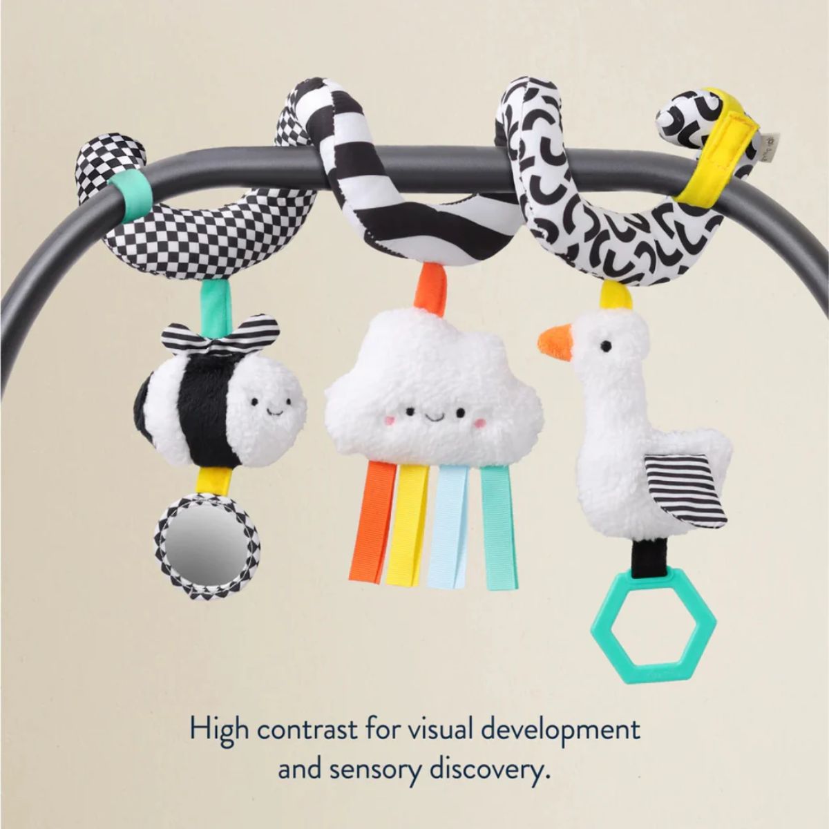 Itzy Ritzy Itzy Bitzy Spiral Car Seat & Stroller Activity Toy - High Contrast