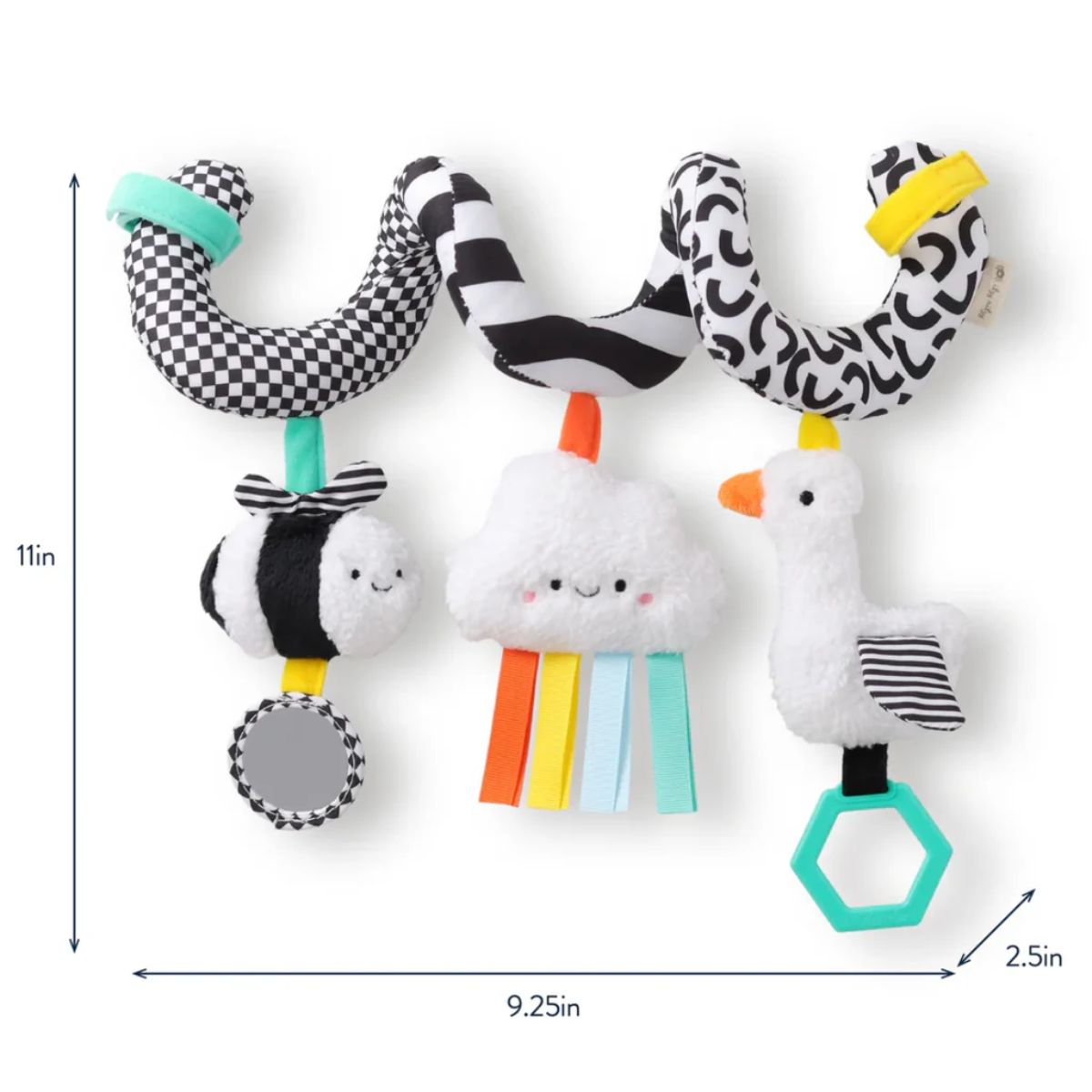 Itzy Ritzy Itzy Bitzy Spiral Car Seat & Stroller Activity Toy - High Contrast
