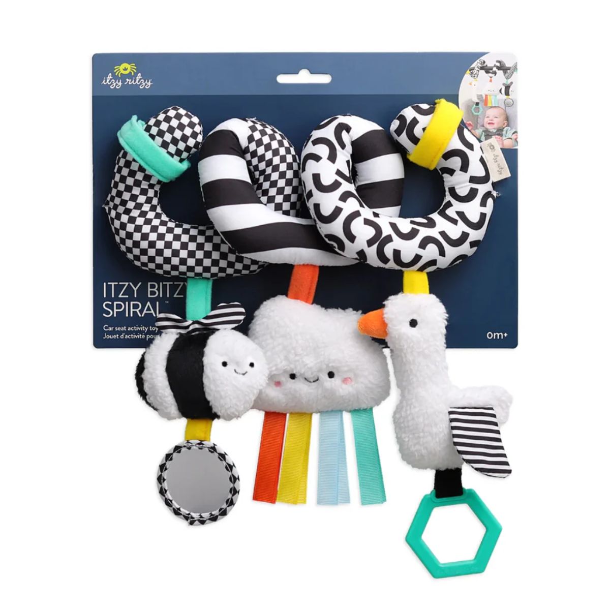 Itzy Ritzy Itzy Bitzy Spiral Car Seat & Stroller Activity Toy - High Contrast