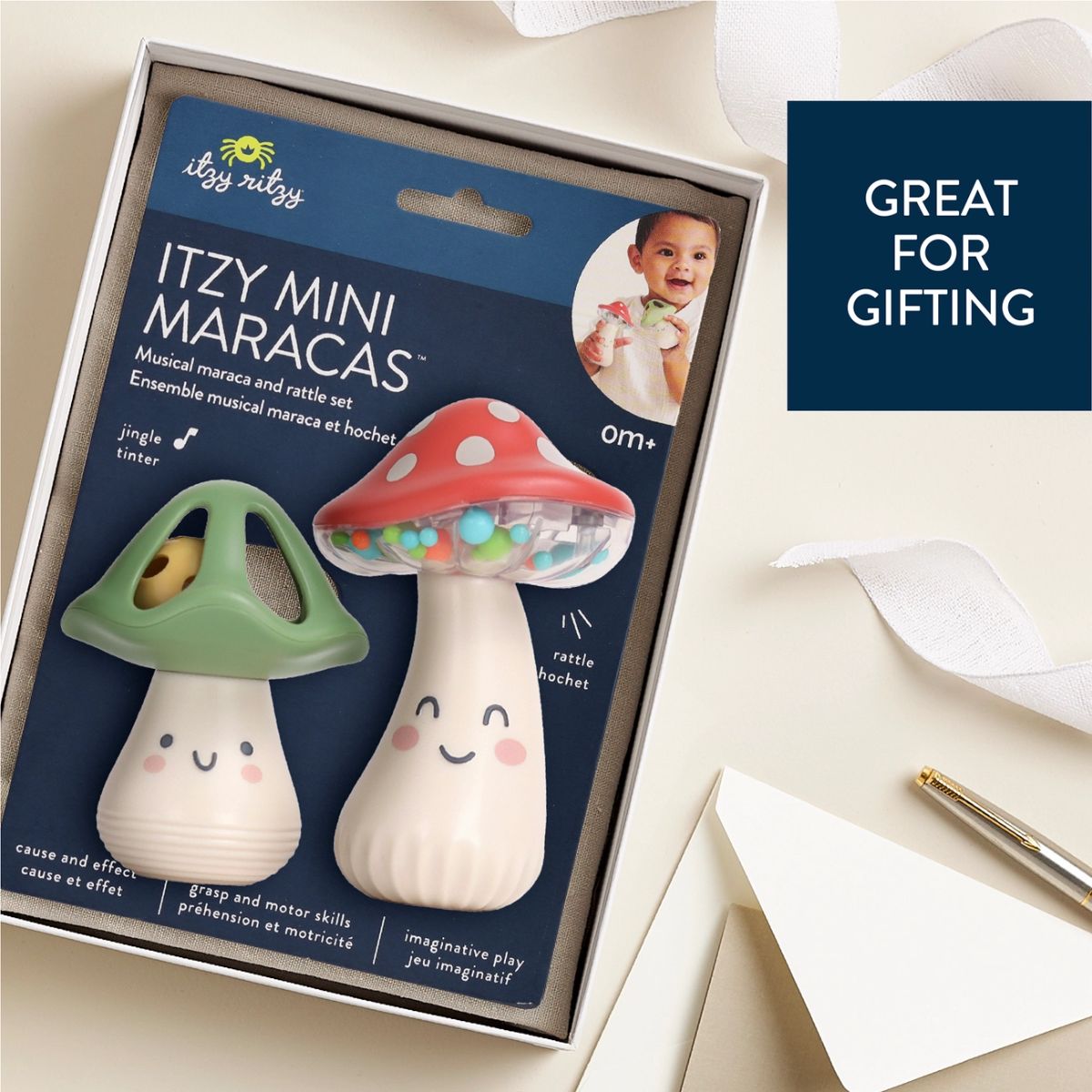Itzy Ritzy Itzy Mini Maracas Baby Musical Toy Set