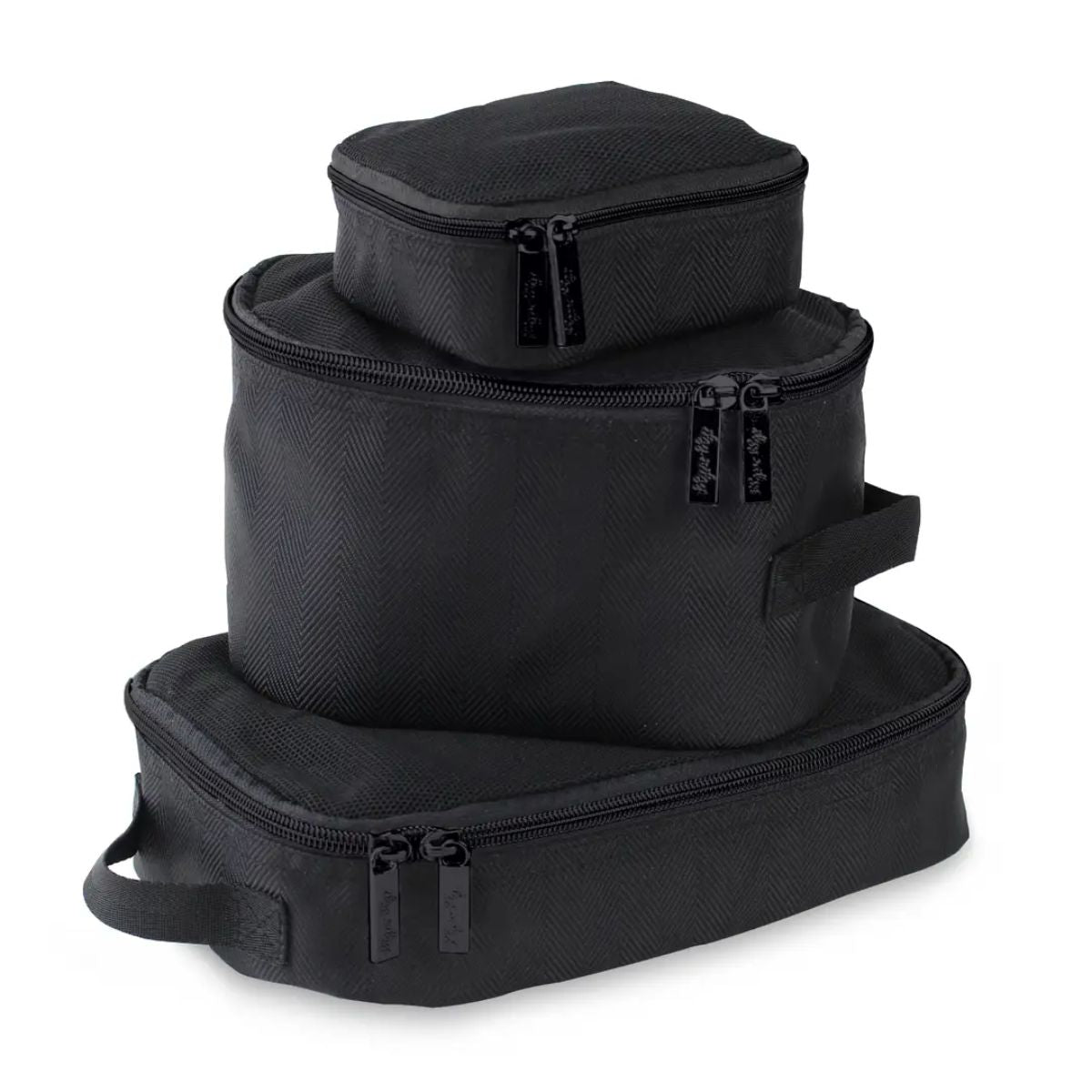 Itzy Ritzy Pack Like A Boss Packing Cubes - Matte Black