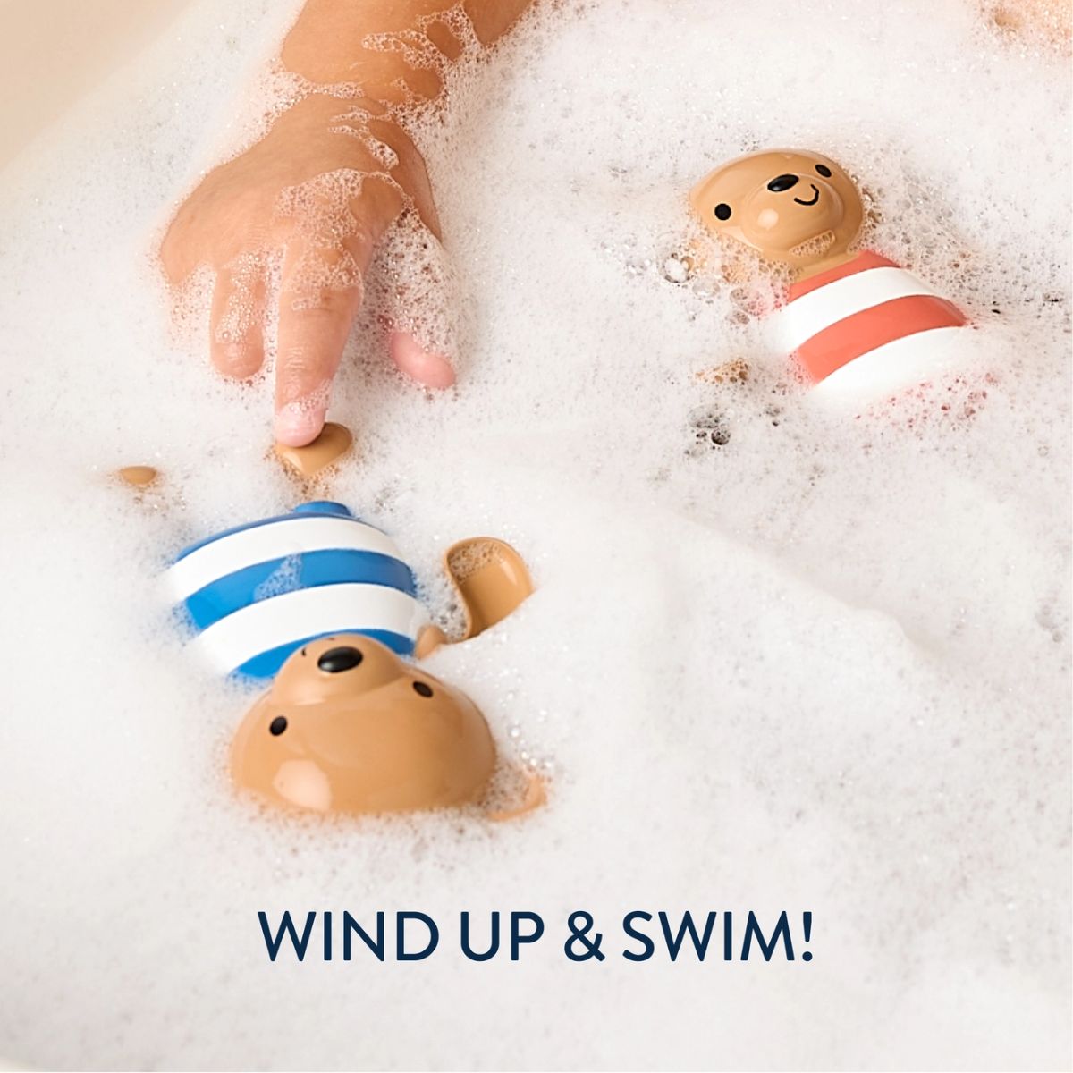 Itzy Ritzy Silly Swimmers Bath Toys 2pk - Bear