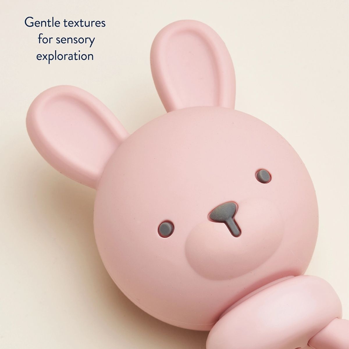 Itzy Ritzy Sweetie Rattle Silicone Teether - Bunny