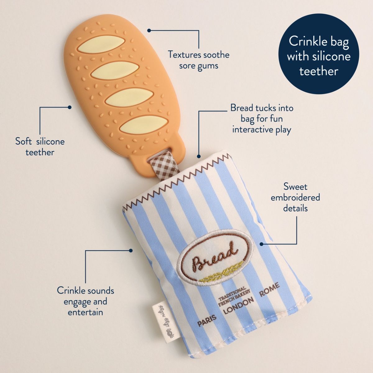 Itzy Ritzy Teensy Crinkle Teether