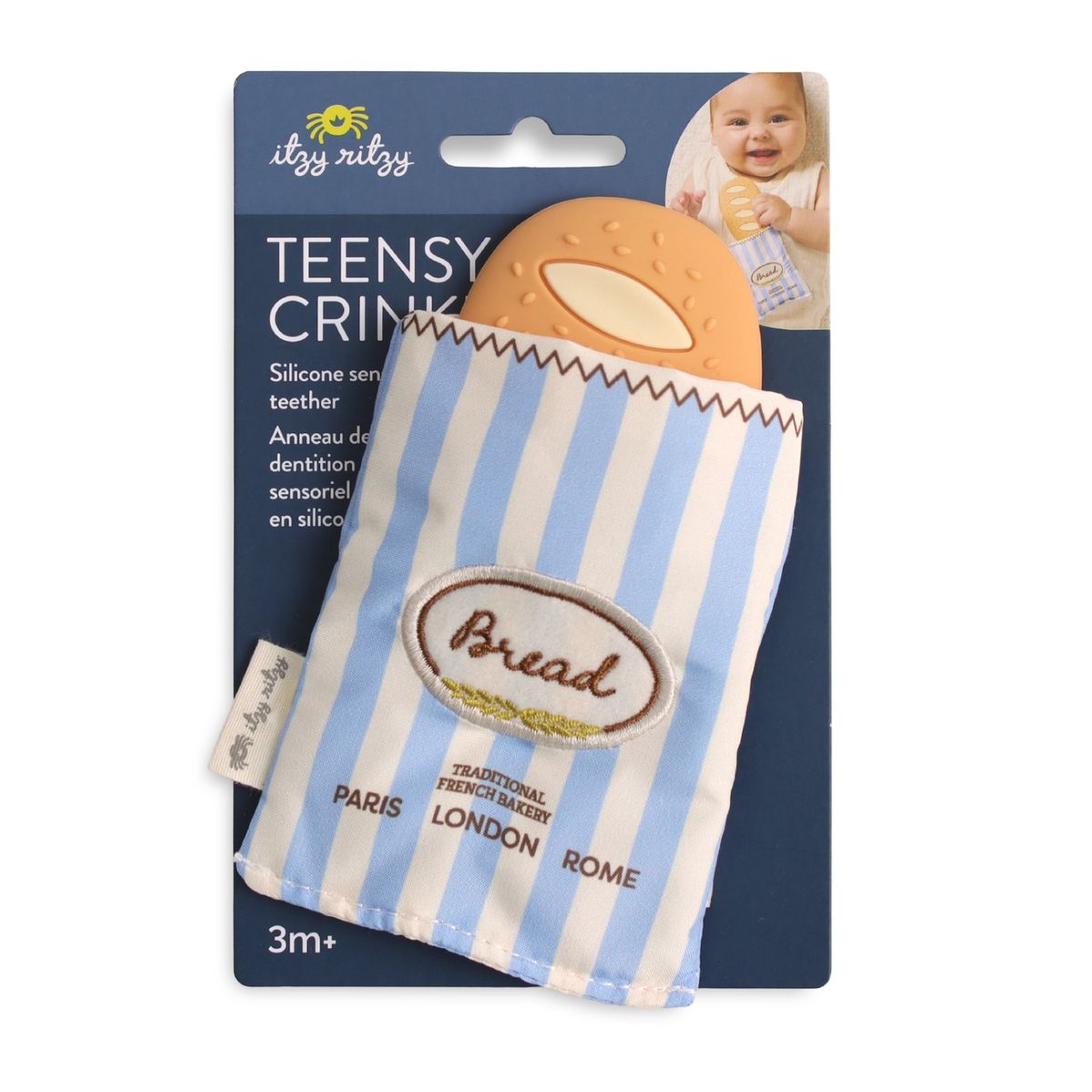 Itzy Ritzy Teensy Crinkle Teether on Luna Baby Store Miami