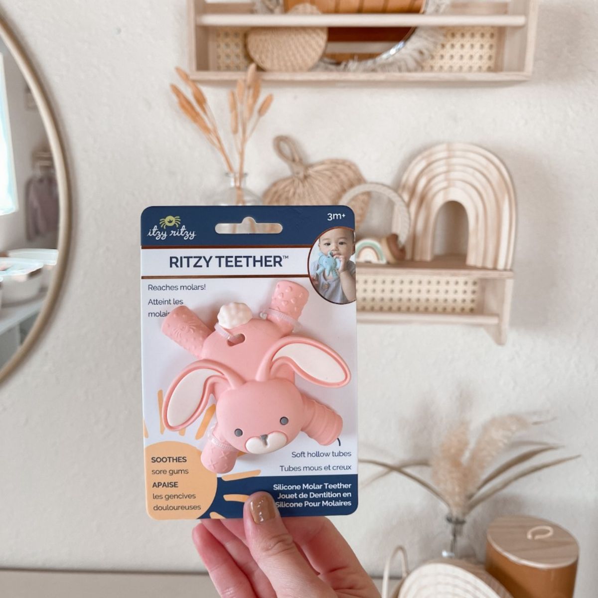 Itzy Ritzy Teether Baby Molar Teether - Bunny