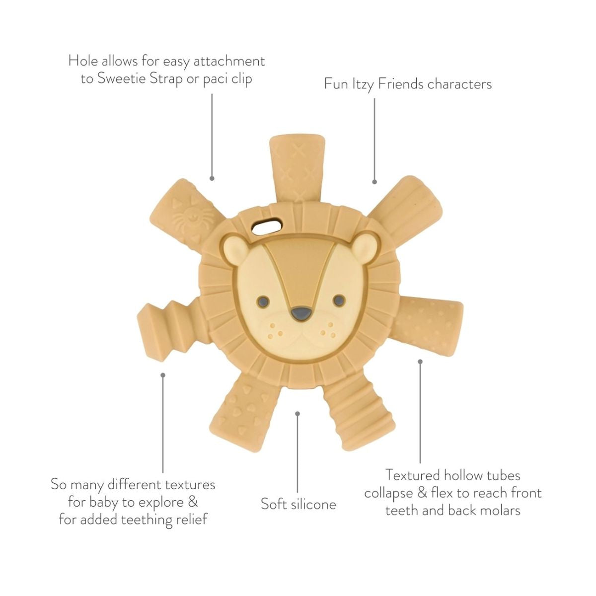 Itzy Ritzy Teether Baby Molar Teether - Lion