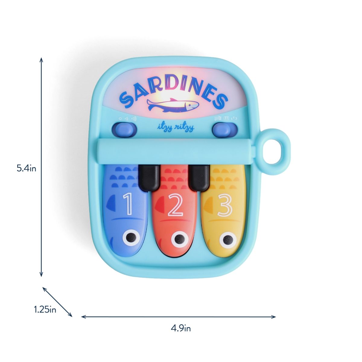 Itzy Ritzy Bitzy Tunes Sardines Baby Piano Toy on Luna Baby Store Miami
