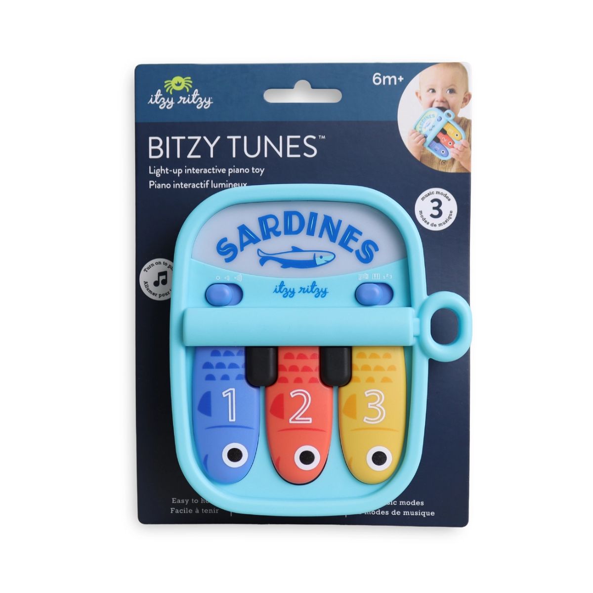 Itzy Ritzy Bitzy Tunes Sardines Baby Piano Toy