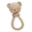 Itzy Ritzy Shake and Smile Silicone Baby Teether - Tan Bear on Luna Baby Store Miami