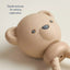 Itzy Ritzy Shake and Smile Silicone Baby Teether - Tan Bear on Luna Baby Store Miami