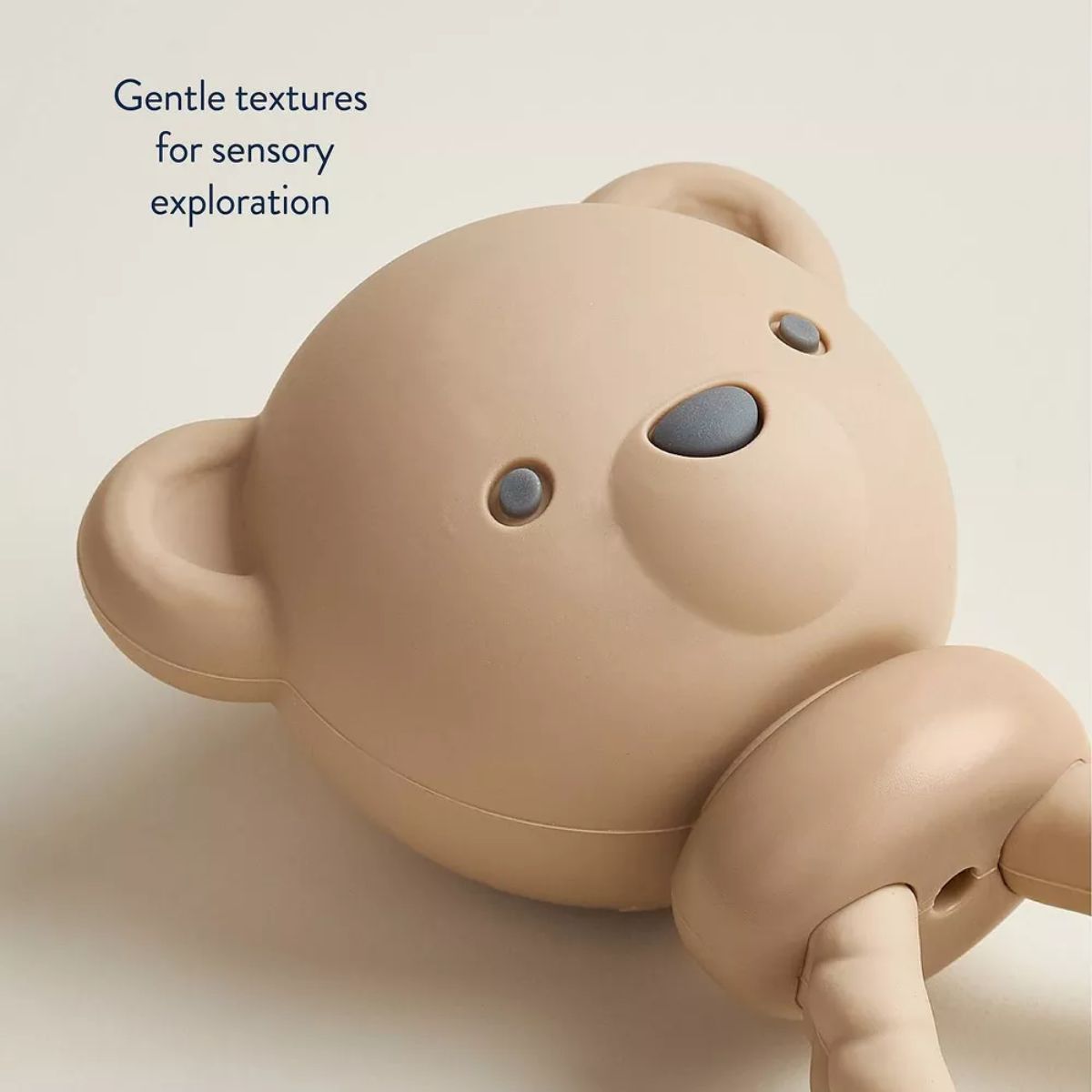 Itzy Ritzy Shake and Smile Silicone Baby Teether - Tan Bear