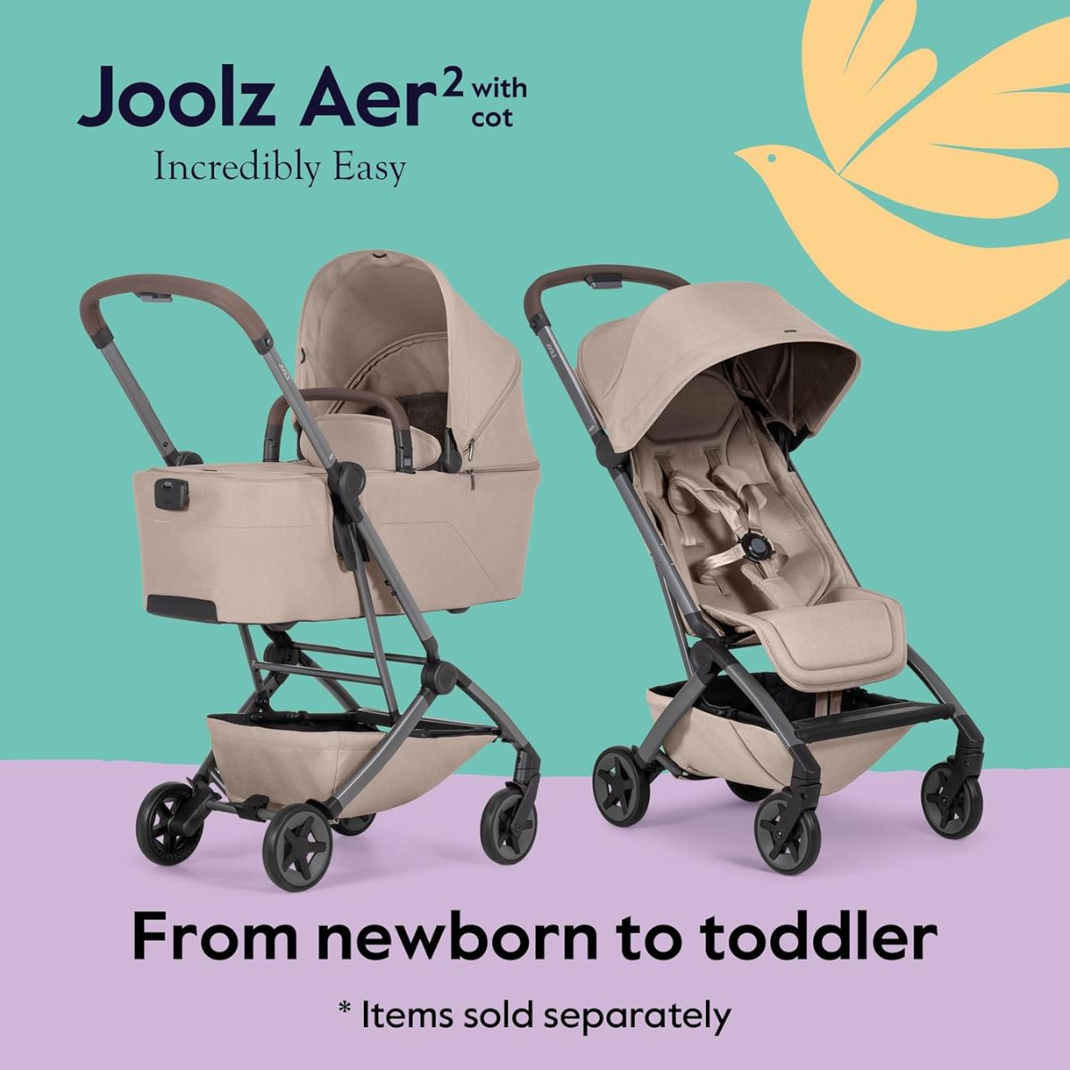 Joolz Aer² Cot - Dark Navy Blue