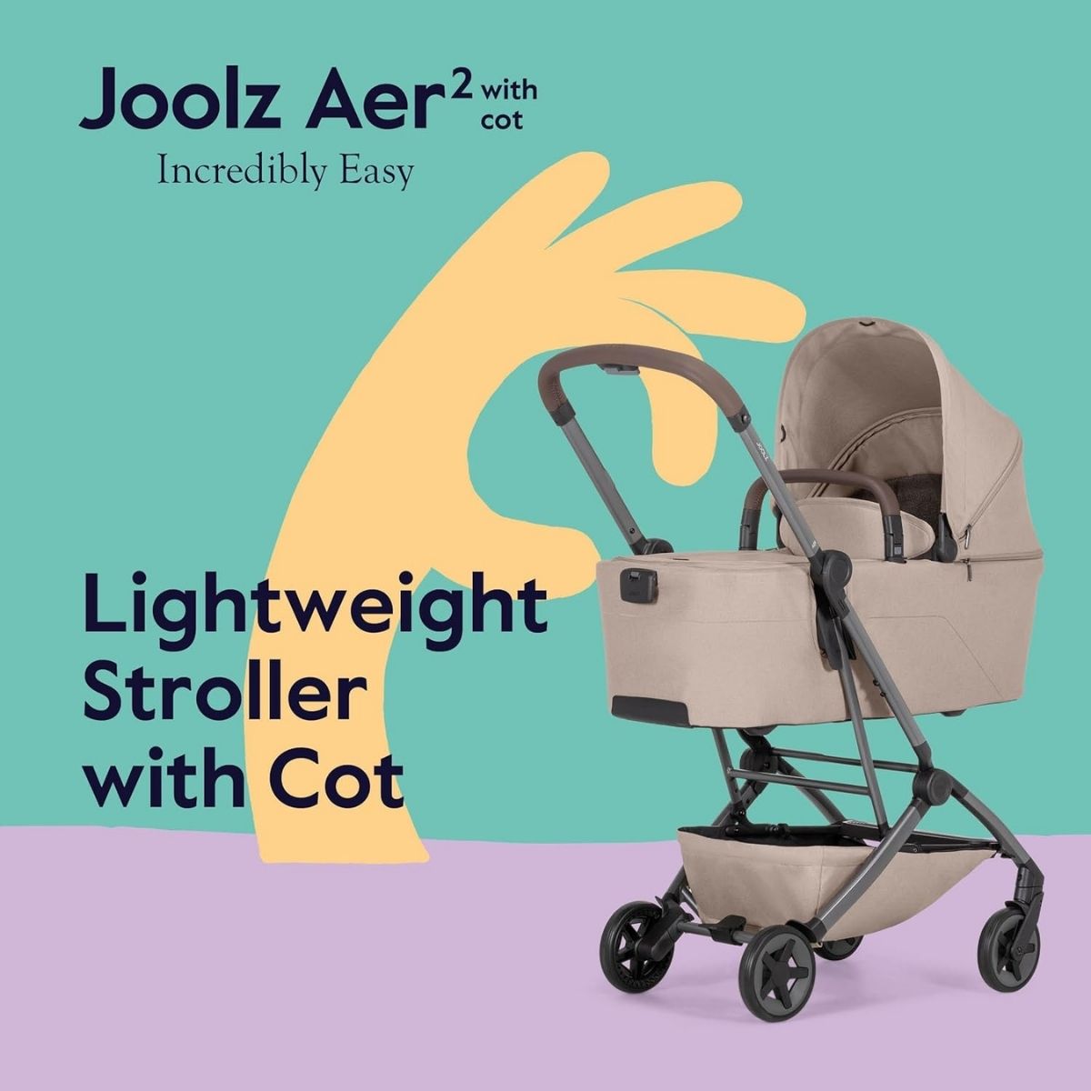 Joolz Aer² Cot - Sage Green