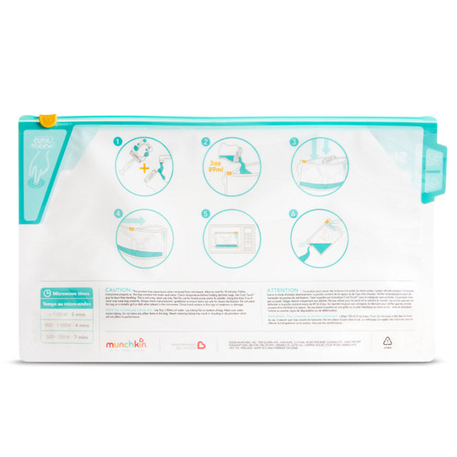 Munchkin Jumbo Microwave Sterilizer Bags - 6 Pack - Luna Baby Store Miami