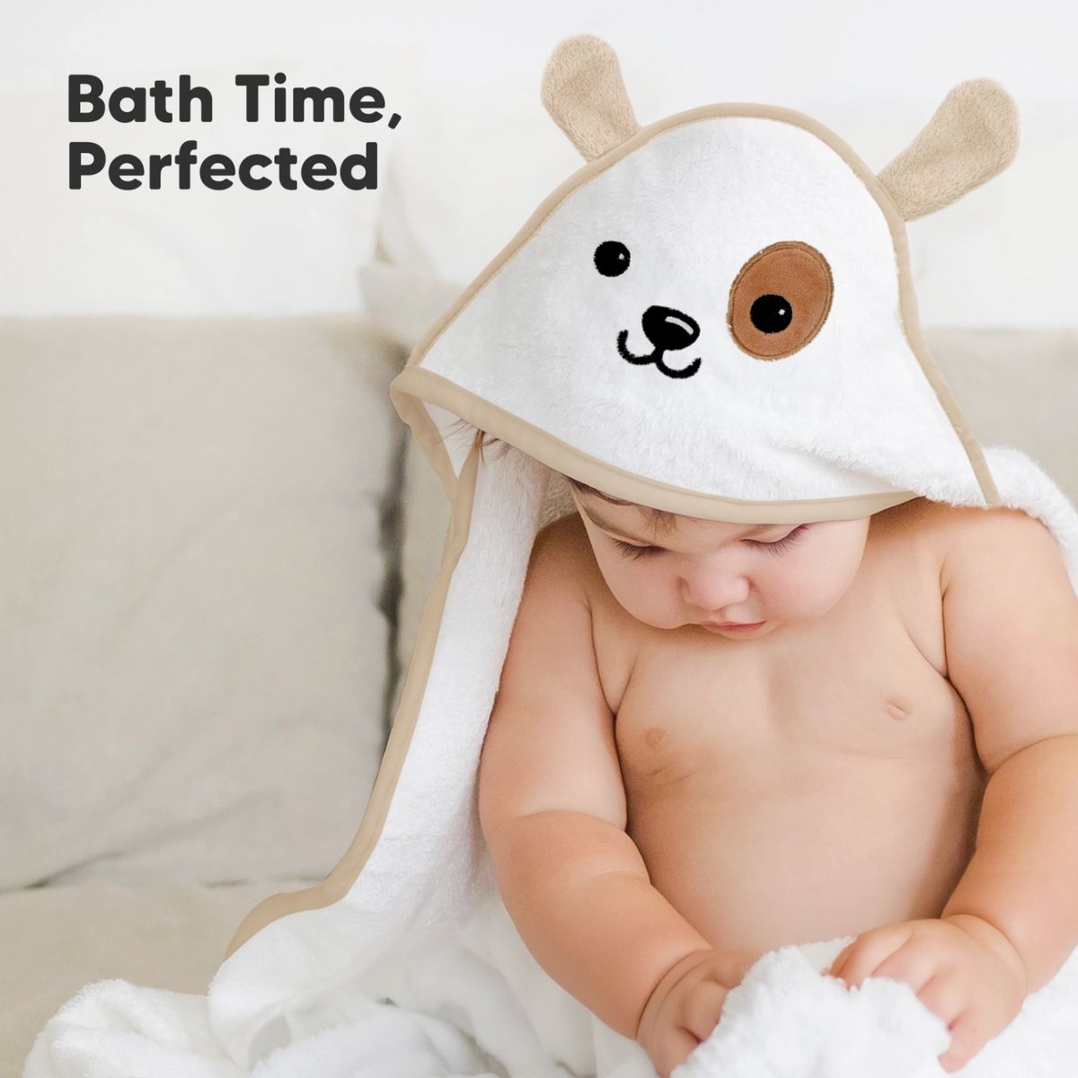 KeaBabies Cuddle Baby Hooded Towel Regular - Bunny