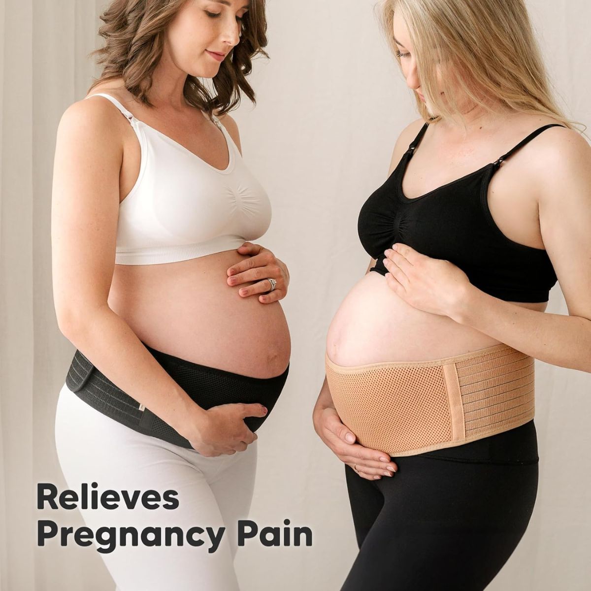 KeaBabies Ease Maternity Belly Band Support Belt M/L - Classic Ivory