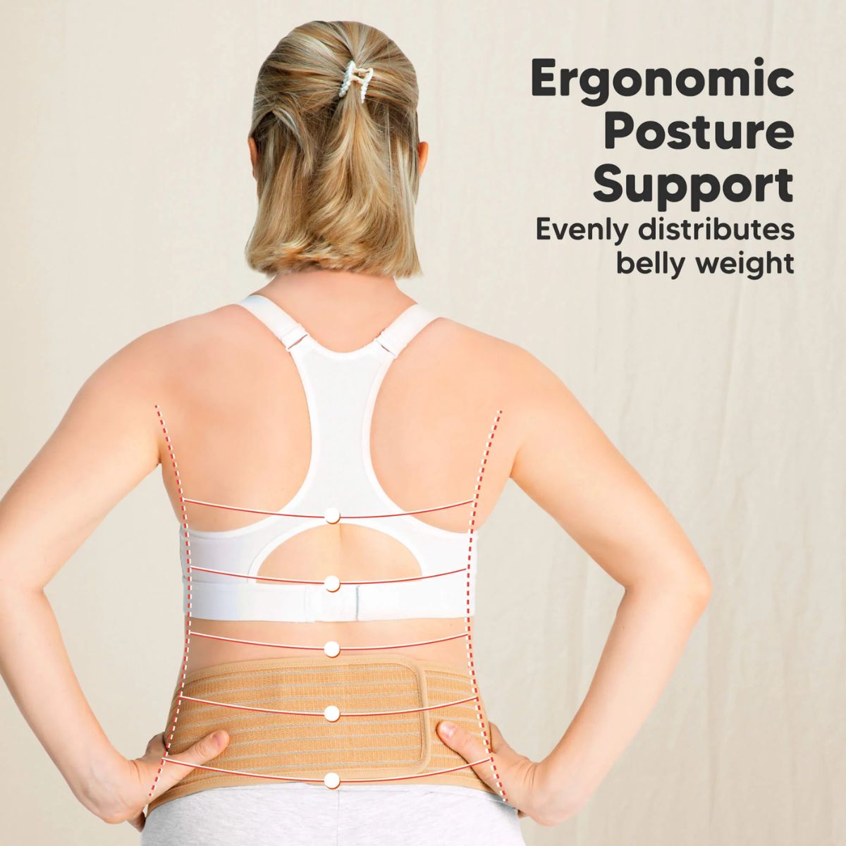 KeaBabies Ease Maternity Belly Band Support Belt M/L - Midnight Black on Luna Baby Store Miami