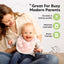 KeaBabies Organic Drool Bibs 8-Pack for Teething Babies 0-24M - Sweet Charm on Luna Baby Store Miami