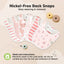 KeaBabies Organic Drool Bibs 8-Pack for Teething Babies 0-24M - Sweet Charm on Luna Baby Store Miami