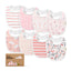 KeaBabies Organic Drool Bibs 8-Pack for Teething Babies 0-24M - Sweet Charm on Luna Baby Store Miami