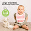 KeaBabies Organic Drool Bibs 8-Pack for Teething Babies 0-24M - Sweet Charm on Luna Baby Store Miami
