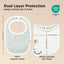 KeaBabies Organic Drool Bibs 8-Pack for Teething Babies 0-24M - Vessels on Luna Baby Store Miami