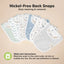 KeaBabies Organic Drool Bibs 8-Pack for Teething Babies 0-24M - Vessels on Luna Baby Store Miami