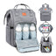 KeaBabies Original Diaper Bag Backpack - Classic Grey on Luna Baby Store Miami