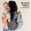 KeaBabies Original Diaper Bag Backpack - Classic Grey on Luna Baby Store Miami