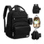 KeaBabies Play Diaper Backpack with Changing Pad - Trendy Black on Luna Baby Store Miami