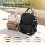 KeaBabies Play Diaper Backpack with Changing Pad - Trendy Black on Luna Baby Store Miami