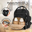 KeaBabies Play Diaper Backpack with Changing Pad - Trendy Black on Luna Baby Store Miami
