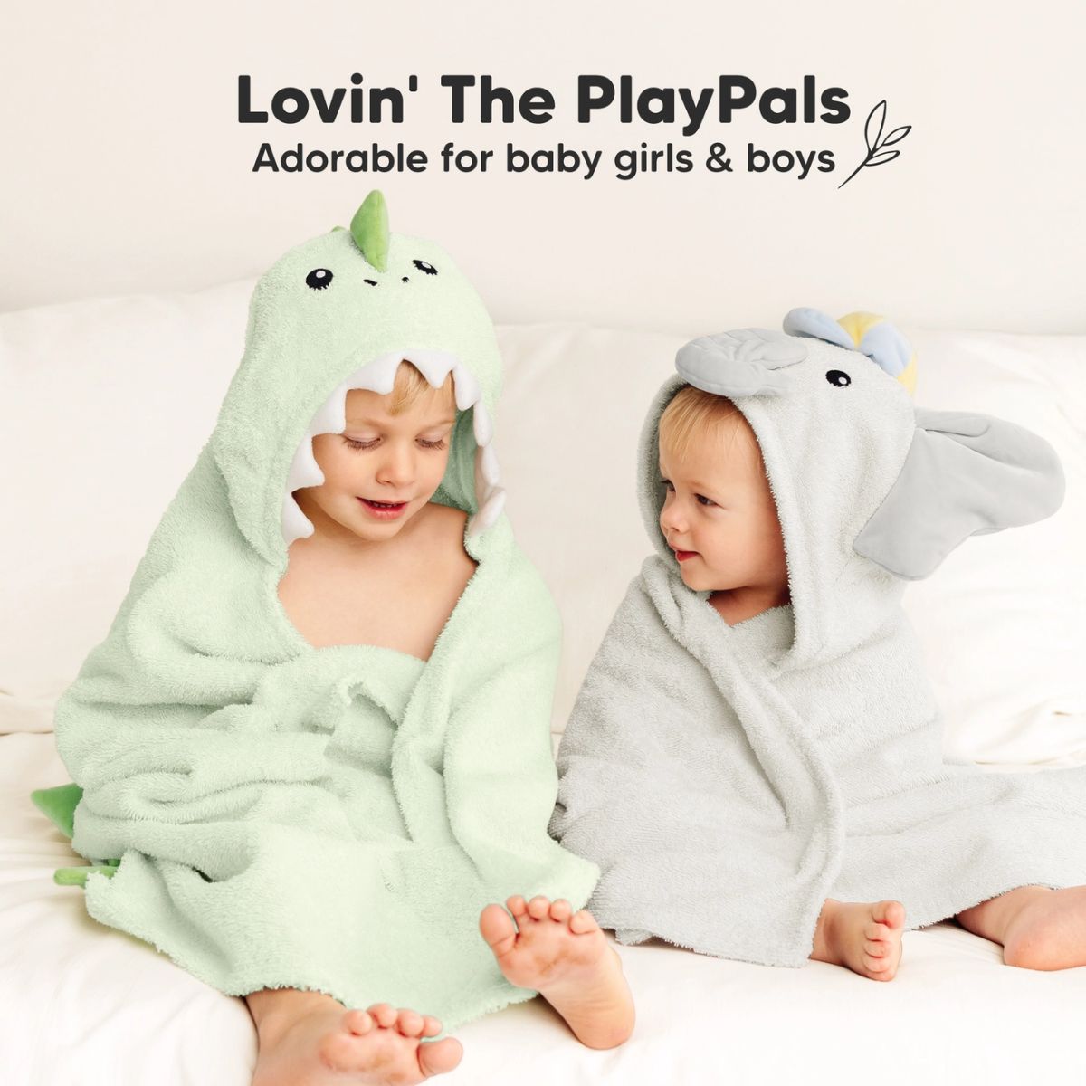 KeaBabies PlayPals Baby Hooded Towel - Ethan on Luna Baby Store Miami