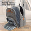 KeaBabies Rove Diaper Backpack - Classic Grey on Luna Baby Store Miami