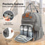 KeaBabies Rove Diaper Backpack - Classic Grey on Luna Baby Store Miami