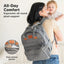 KeaBabies Rove Diaper Backpack - Classic Grey on Luna Baby Store Miami