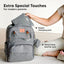 KeaBabies Rove Diaper Backpack - Classic Grey on Luna Baby Store Miami