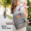 KeaBabies Rove Diaper Backpack - Classic Grey on Luna Baby Store Miami
