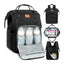 KeaBabies Rove Diaper Backpack -  Trendy Black on Luna Baby Store Miami