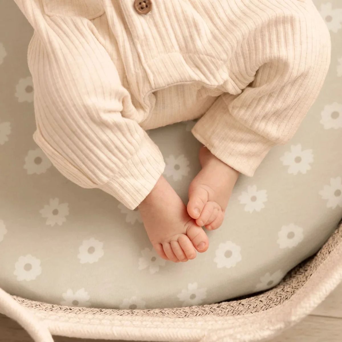 KeaBabies Soothe 2-Pack Fitted Bassinet Sheets Universal - Sage