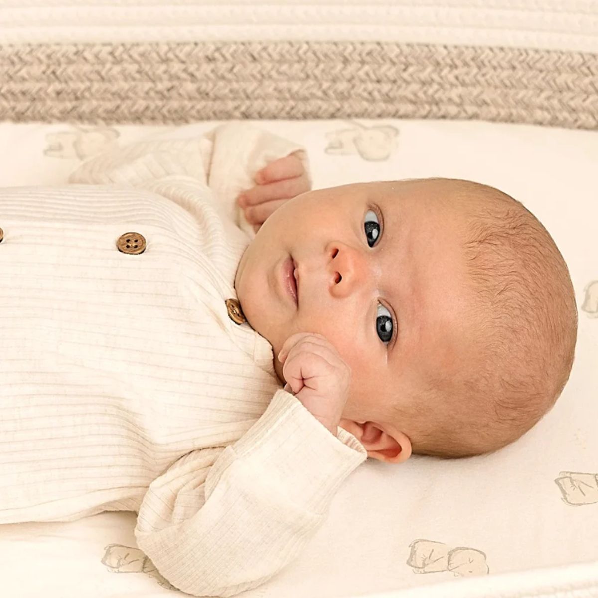 KeaBabies Soothe 2-Pack Fitted Bassinet Sheets Universal - Sage