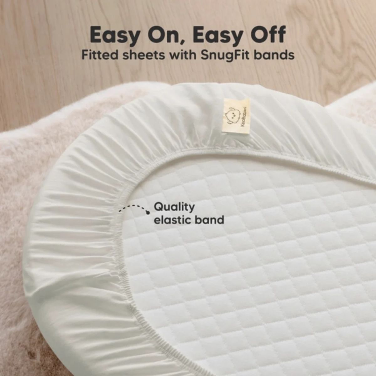 KeaBabies Soothe 2-Pack Fitted Bassinet Sheets Universal - Sage
