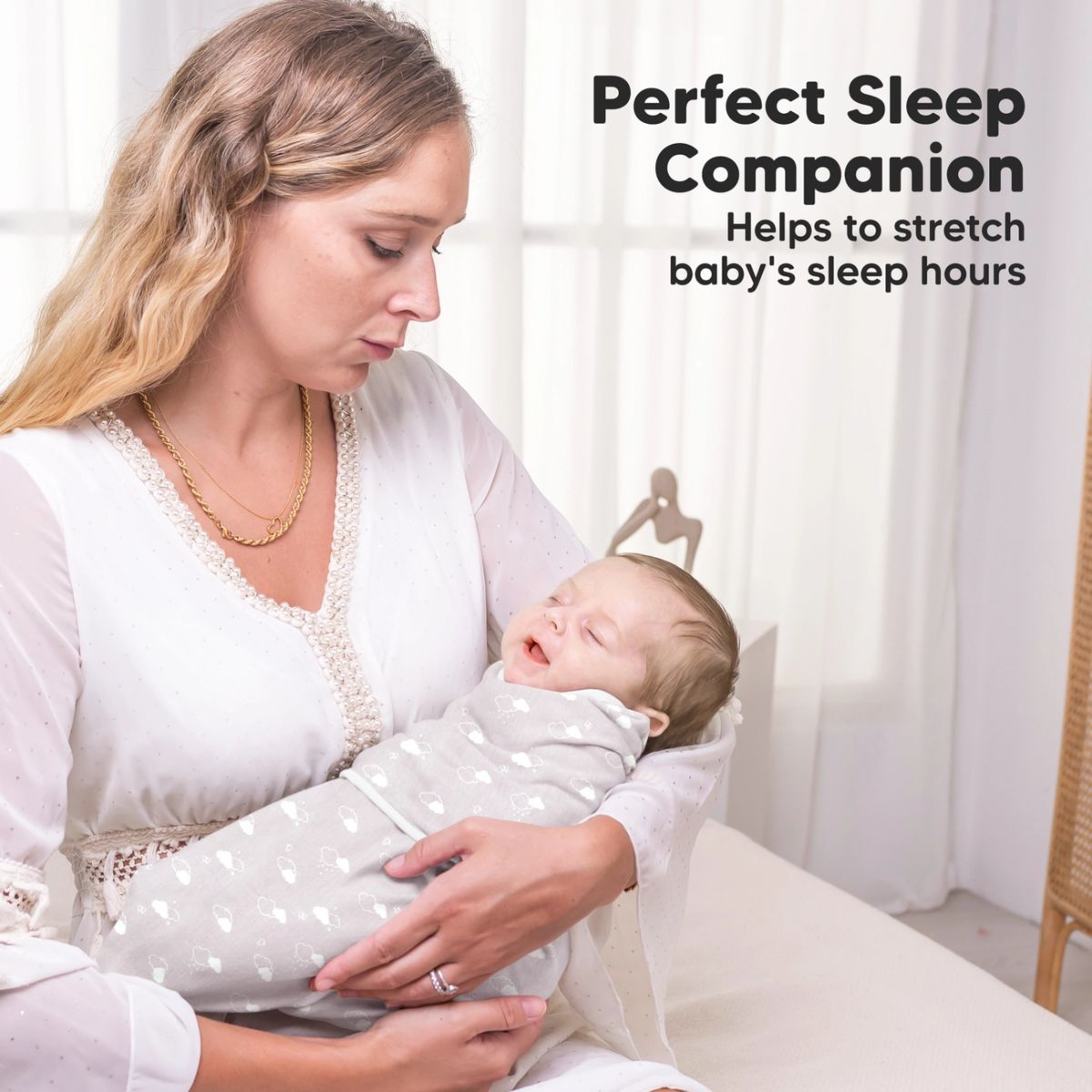KeaBabies Soothe Swaddle Sack 3 Pack Organic Cotton - Aspire