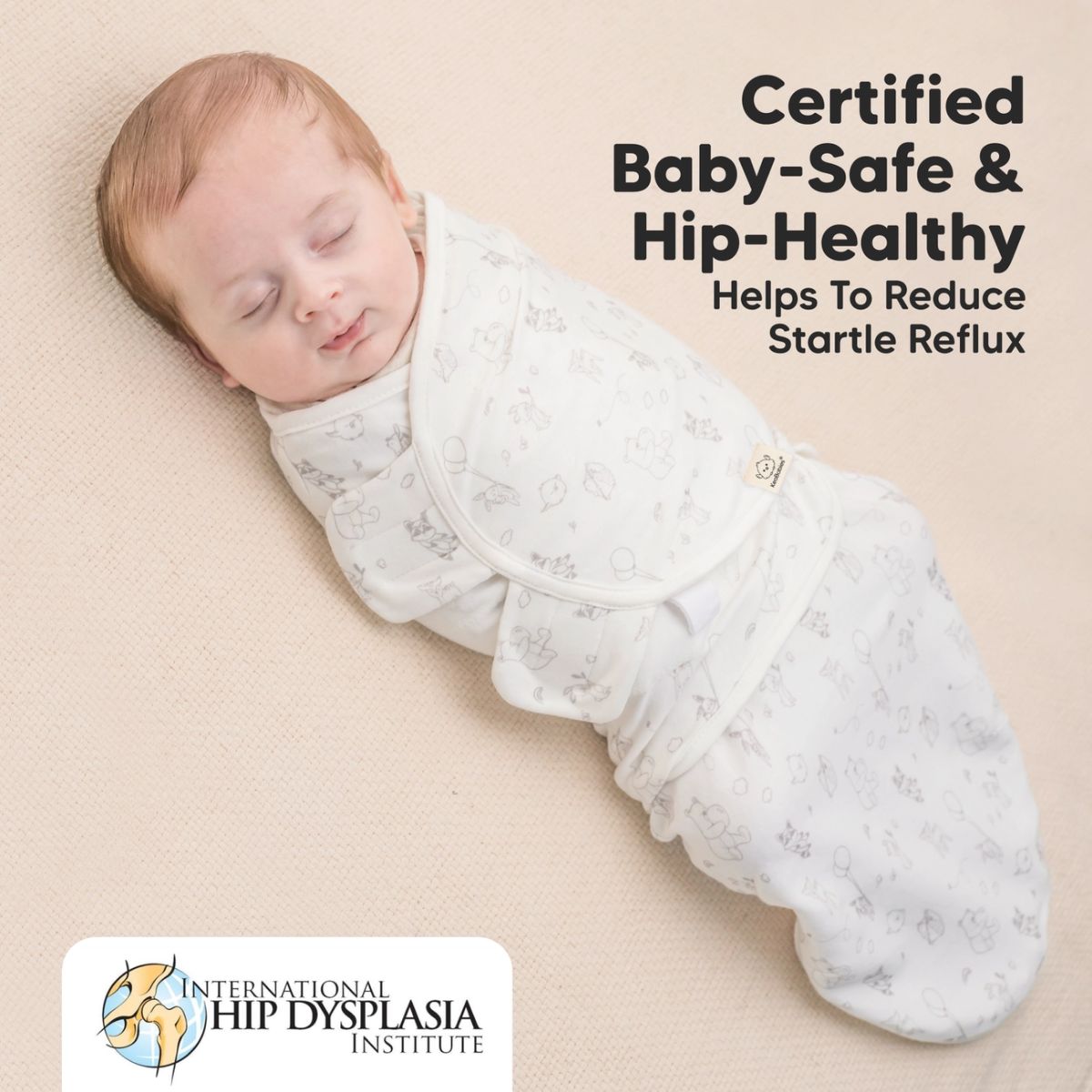 KeaBabies Soothe Swaddle Sack 3 Pack Organic Cotton - Aspire
