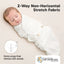 KeaBabies Soothe Swaddle Sack 3 Pack Organic Cotton 0-3M - Soft White on Luna Baby Store Miami