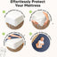 KeaBabies Waterproof Crib Mattress Protector Cover Fitted 2-Pack - Oat/Mavy
