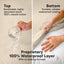 KeaBabies Waterproof Crib Mattress Protector Cover Fitted 2-Pack - Oat/Mavy
