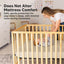 KeaBabies Waterproof Crib Mattress Protector Cover Fitted 2-Pack - Oat/Mavy