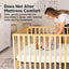 KeaBabies Waterproof Crib Mattress Protector Cover Fitted 2-Pack - Soft White on Luna Baby Store Miami